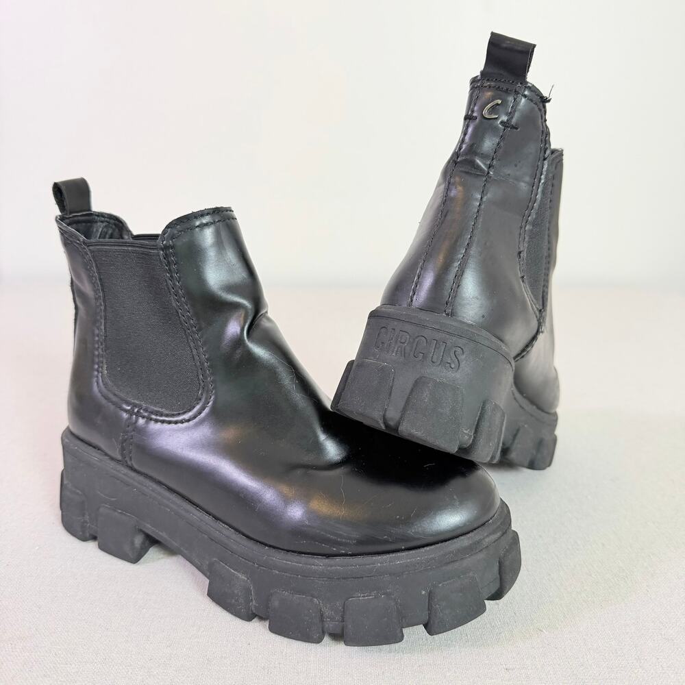 Circus Sam Edelman Chunky Platform Chelsea Boots Women's 8M Lug Sole Goth Grunge